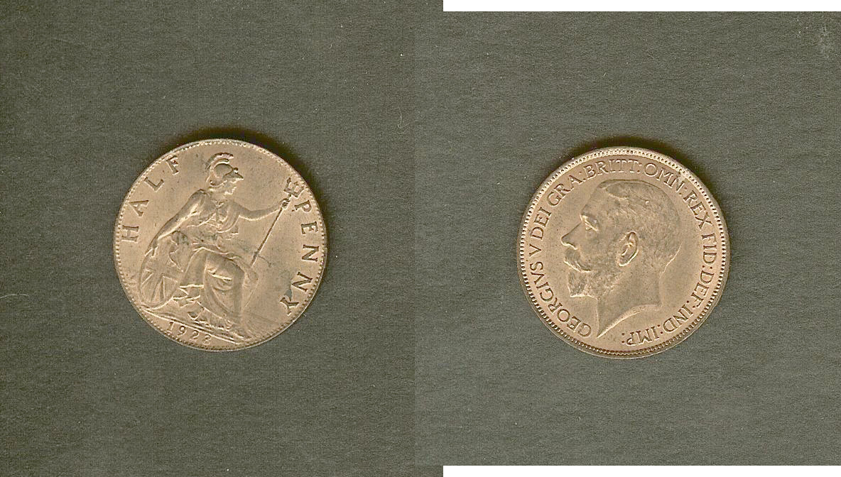 ROYAUME-UNI 1/2 Penny Georges V 1923 SPL+